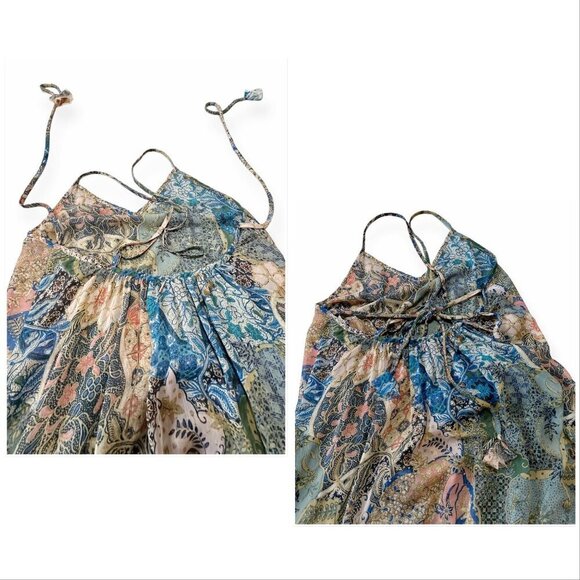 Misa Kali Dress In Blue Print, Maxi dress, Size XS, New, with tag - Picture 16 of 16